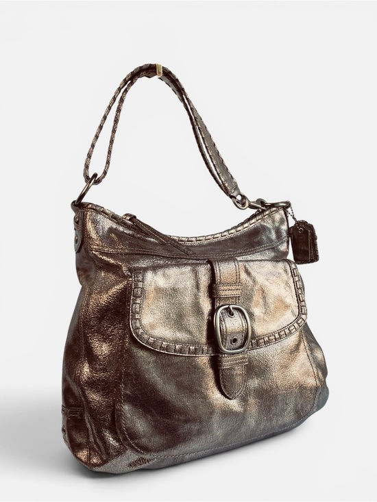 Coach Handbags - Coach XL Limited Edition Dylan in Distressed Cracked Metallic Bronze Leather